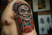 design a tattoo design in japanese style