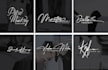 design notary, cursive, handwriting, signature logo