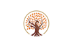 design phoenix emblem style tree forestry service logo