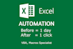 automate your daily excel tasks by vba macros, visual basics coding