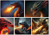 do model 3d sculpture 3d dragon model for film game