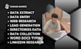do urgent data extraction at low cost fast typist