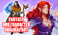 draw dnd character art, fantasy character illustration