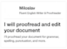 proofread and polish your english text like a native speaker