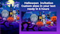 create halloween part invitation video