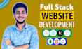 do website development as full stack web developer, frontend backend developer