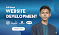 develop a custom website using PHP, mysql, and javascript