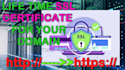 install and secure your website with a lifetime SSL certificate