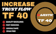 increase majestic trust flow tf 40 plus