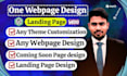 design redesign wordpress website, wordpress webpage design, landing page design