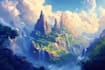 make fantasy landscape illustrations