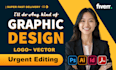 do graphic design, flyers, vector, logo editing