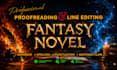 proofread and line edit your fantasy novel