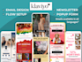 design high converting klaviyo email templates and setup flows