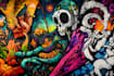 create custom graffiti art designs murals and wall arts
