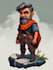 draw 2d game character illustration