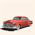 create cool classic car illustration