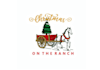 design particular christmas on the ranch logo
