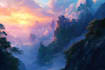 do fantasy landscapes and scenery art