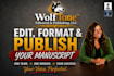 edit, format, and publish your book on KDP