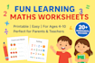fun learning maths worksheets for smart kids