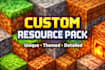 design custom themed minecraft resource packs