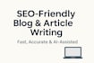 write engaging and original blog articles