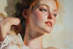 draw realistic digital oil portrait painting