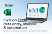 be your excel expert for data entry, dashboards, and reports