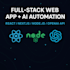 full stack web app with ai automation