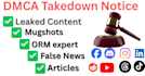 send dmca takedown notice online content removal ORM expert
