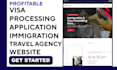 design immigration travel visa processing visa application website