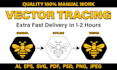 vector tracing, retrace, redraw, convert logo or image
