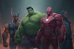 do comic book illustration, marvel comic superhero character