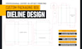 custom packaging dieline, die cut template design for boxes, labels and sticker