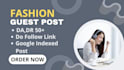 do fashion guest post on high da website