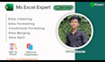 do data merging, splitting, formatting and cleaning in excel
