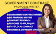 secure and win government contract, bid proposal, grant writing, rfp,rfq, rfi