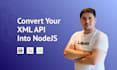 convert your XML url into json API with nodejs