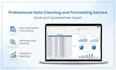clean, format and merge excel data