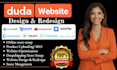 build responsive website using duda website builder landing page design redesign