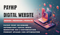design payhip digital website ecommerce store, payhip course website design seo