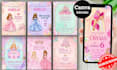 design birthday invitation design in canva