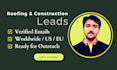 build a verified email list for construction and roofing businesses