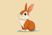 create cartoon vector animal in a simple style