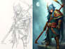 illustrate fantasy art creatures and characters