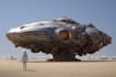 design spaceship, sci fi illustration and sci fi art