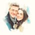 make a faceless couple illustration couples portrait