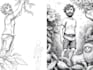 do black and white  illustration