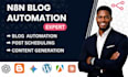 n8n blog, n8n wordpress automation, n8n social media, n8n content generation